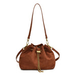 2026 Soft Commuting Crossbody Bags Faux Suede Sewing Hot Sale Bags for WomenThread Solid Color String Women's Handbags