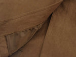 Foridol Turn Down Collar Brown Autumn Jacket for Women Casual Single Breasted Long Coat Jacket Female Winter Jacket Back Slit