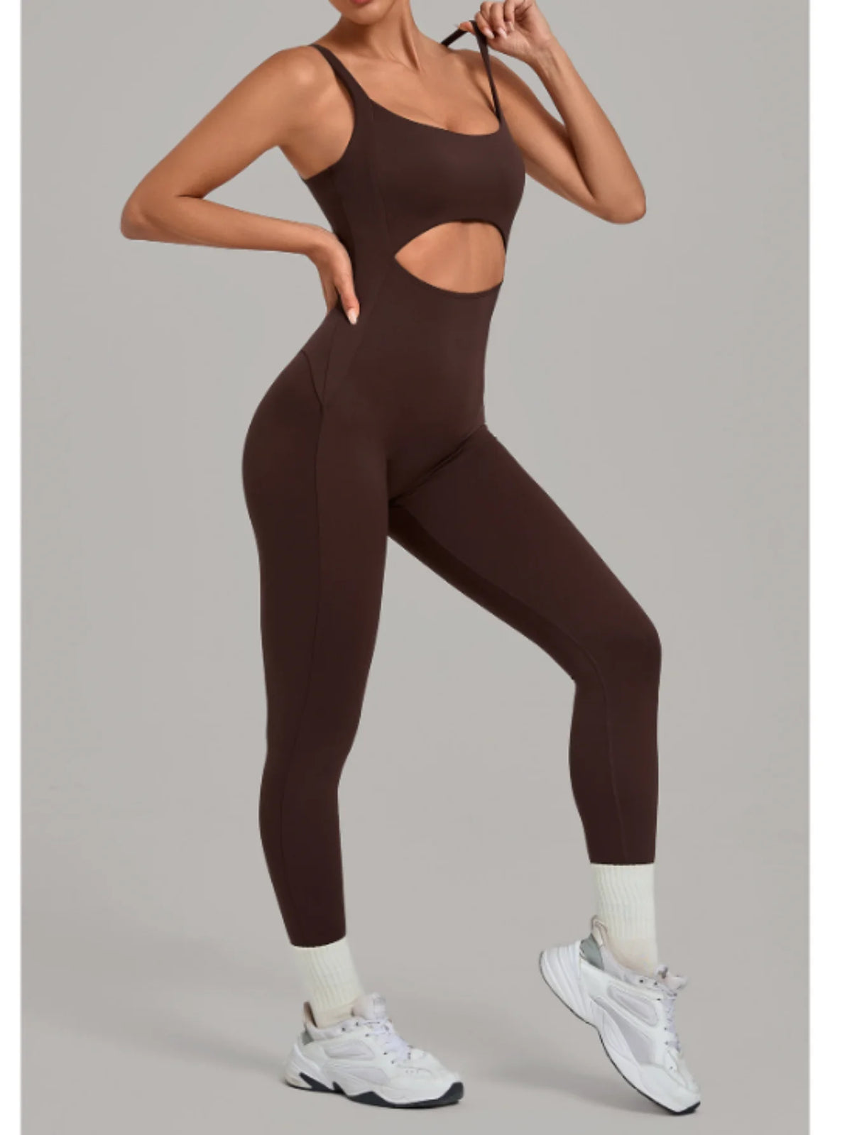 Summer Sports Overalls Women Gym High Stretch Back Zipper Yoga Jumpsuit Tight Hollow Out Slim Hip Lifting One Piece Bodysuit