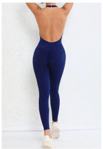 Backless Gym Jumpsuit Sport Overalls Women Nylon Yoga Workout Clothes for Women Fitness Clothing Gym Sets Womens Outfits