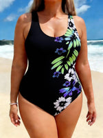 Multicolor Women's One-Piece Suit Swimwear 2026 Summer Vest Tankini Bodycon Racing Swimsuit High Waist Beachwear Large Size 4XL