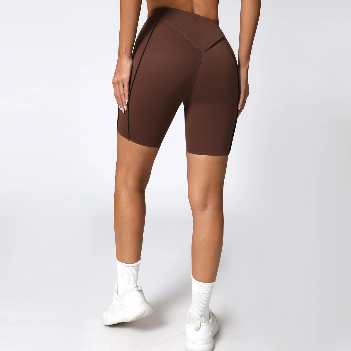 Yoga Shorts Women Fitness Shorts V-shaped Waist Running Cycling Shorts Breathable Sports Leggings Workout Gym Shorts