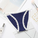 2023 Sexy Women's Panties Breathable Cotton Underwear Sweet Lace Lingerie Cute Female Briefs Comfort Striped Underpants Hot Sale