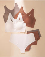 Women's Underwear Sexy Seamless Bra and Panty Set Wire Free Brassieres Female Womens Lingerie Underwear & Sleepwears