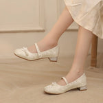 New Chinese Style Mary Jane Women's Shoes Hot Sale Of The Season Spring Summer Fairy Tale Cheongsam Shoes Beautiful Thick Heel
