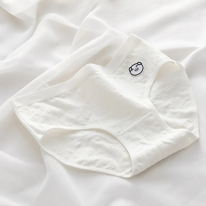 1Pc Cotton Panties Women Solid Color Briefs M-XL Underwear Soft Underpants Women's Panty Intimates