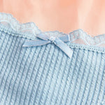1pcs Plus Size Women's Low-Waist Thong Panty Cute Girl Style Seamless Bowknot Lace Panties Trim Lightweight Breathable Underwear