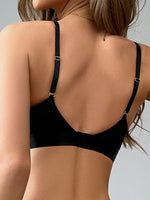 Ladies' hollowed out perspective strapless bra, sexy and sponge free bra
