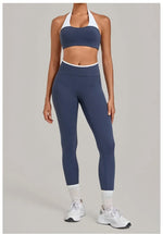 Women's Seamless Yoga Sets Sports Fitness Sleeveless Vest Hip-lifting Slim Fit Pants Suits Workout Gym Training Running Sets