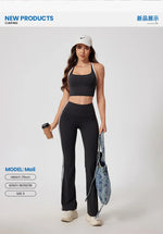 Yoga Suit Women Tracksuit Sports Vest High Waist Legging Outfit Girl Gym Set Fitness Running Workout Clothes Push Up Sportswear