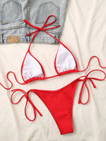 Sexy Micro Bikini 2025 Criss Cross Swimwear Bandage Woman Swimsuit Female Thong Bikinis Set 2 Piece Women Bathing Suit Beachwear