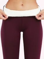 Winter Ultra Thick Imitation Lamb Cashmere Artificial Velvet Leggings Women Plush Thickened High Waisted Long Warm Pants