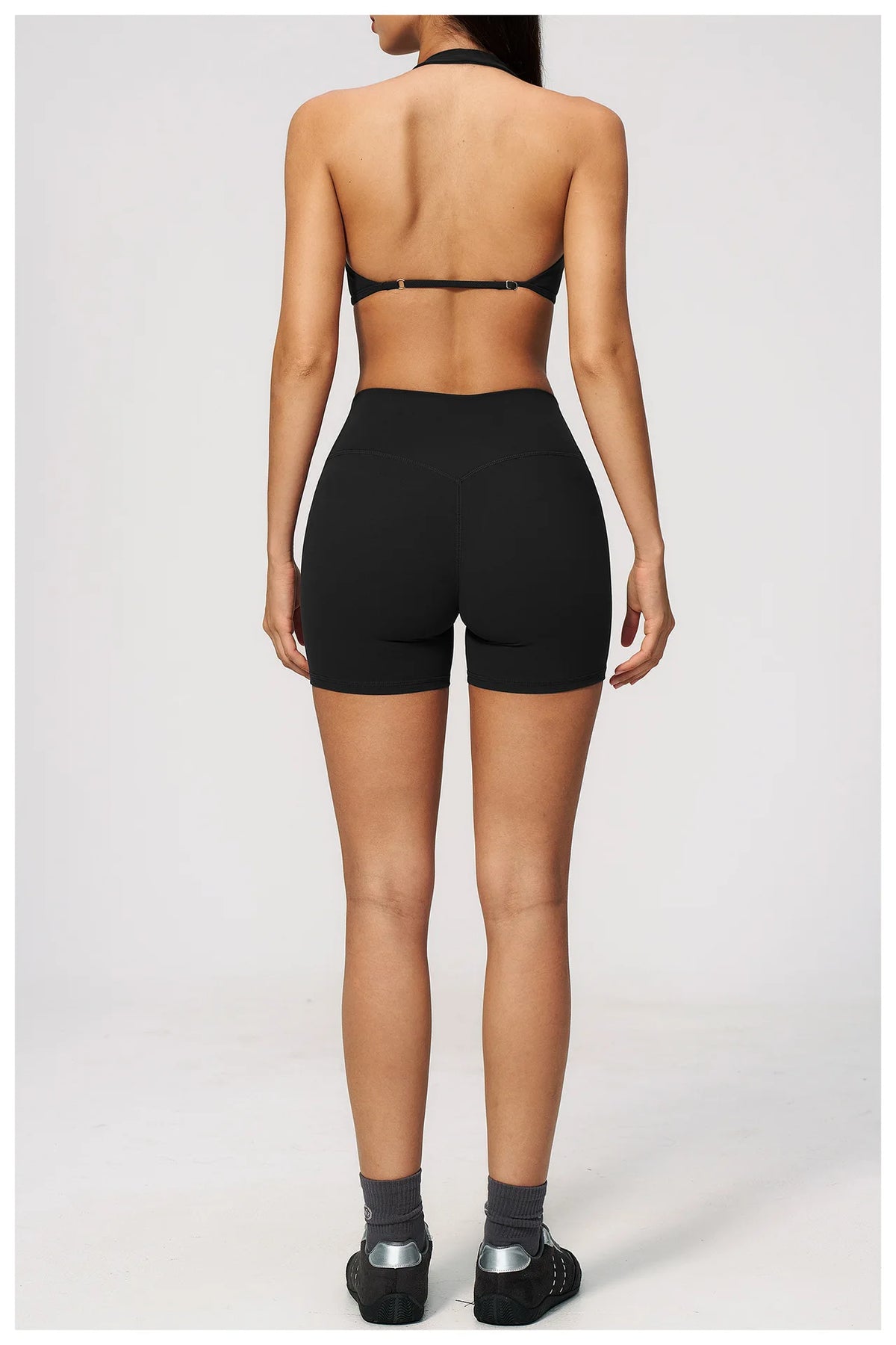 Summer Yoga Sets Women Front Cross Sports Bra Exercise Suits Outwear Lifting Buttocks Abdominal Compression Shorts Fitness Set