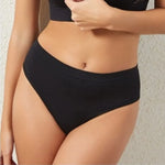 1PC/2PCS Women High Waist Panties Thongs High-Leg Cut Panty Ladies Daily & Fitness Underpant Seamless Underwear Panties M-XL