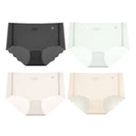 4Pcs/Set Sexy Women Panties Quick Drying Thin Briefs Seamless Underwear Summer Underpants Low Rise invisible Panties