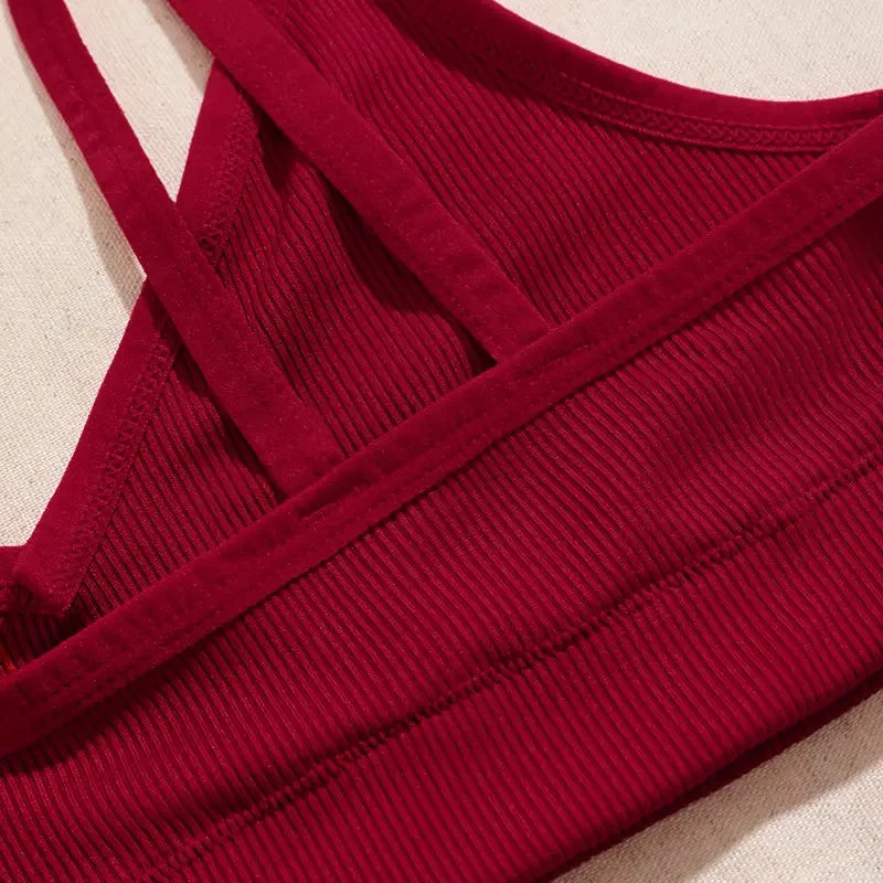 1pcs 2026 Sexy Seamless Women's Bra Fashion Style Ribbed Female Underwear Comfortable Lady Bras No Pad 3/4 Cup Sexy Lingerie