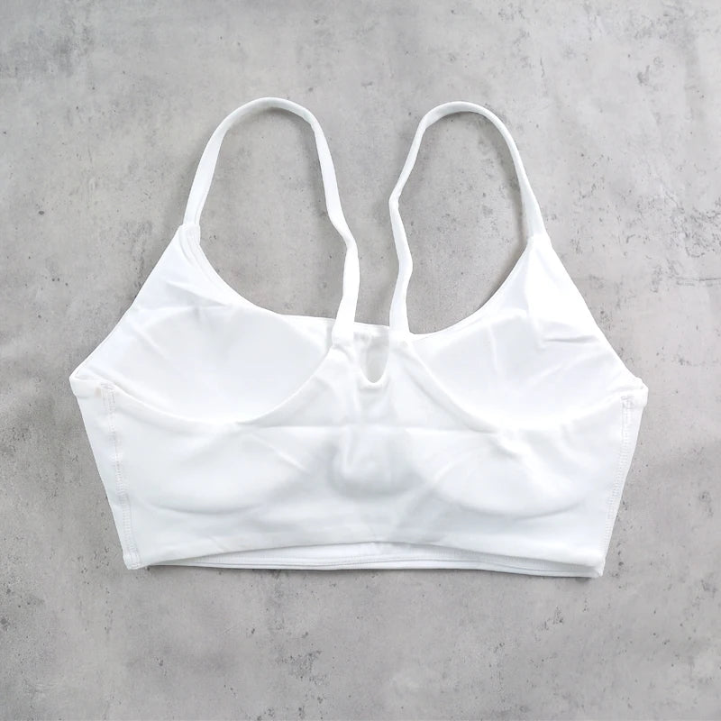 DIAS FIT JOY Women's Sports Bra with Removable Pads for Yoga Golf Cycling – High Support Workout Vest for Running & Fitness