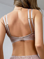 Sexy Leopard Print Jacquard Mesh Bra Ultra-Thin Comfortable Underwear No Padding Lingerie Bra Sexy Unlined Bralette