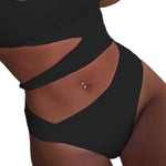 One Piece Women Swimsuit Sexy Stain Resistant Shoulder Strap Bikini Set Slim Fit Push Up Summer Beachwear For Holiday