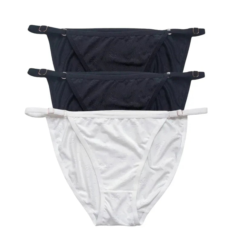 3Pcs/Set Panties Women Low Rise Briefs Seamless Underwear Breathable Panty Female Underpants High Cut Sexy Lingerie