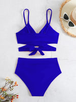 Cross Wrap High Waist Bikini Sets Sexy Red Brazilian Biquini Swimsuit Two Pieces Swimwear Women 2024 Bathing Suits Beach Wear