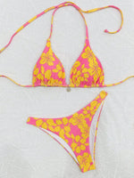 Micro Bikini 2026 Push Up Women Swimsuits Sexy Swimwear Brazilian Bikini Set Biquini Print Swimsuit Summer Brown Beachwear