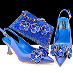 doershowItalian niceShoes With Matching Bags Set Italy African Women's Party Shoes and Bag Sets peach Color Women shHQS1-25