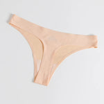 BZEL Sexy Women's Thongs Panties Traceless Soft Ice Silk Breathable G-String Lingerie for Woman Female Underwear 3XL Large Size