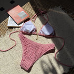 New White Sexy Bikinis Swimsuits Women's Swimwear Push Up Female Beach Swim Wear Bathing Suits Brazilian Bikini Set Pool Bather