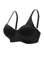 Large size bra black women's bra all season daily Lingerie with steel support multi size sexy bra 90D-110DA2903