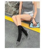 New 2025 Women Fashion Jelly Shoes Summer Cut-out Flat Sandals, Soft PVC Casual Square Toe Girls Daily Walking Sandalias