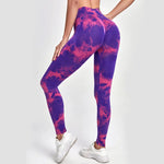 47 Color Marbling Tie-Dye Seamless Yoga Pants Sports Leggings Women Running Fitness High Waist Gym Leggings Women Workout Tights