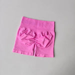 Women's High-Waisted Yoga Sports Shorts Summer Stretch Hip-Lifting Abdominal-Tightening Fitness Three-Part Shorts