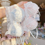 Japanese Style Lolita Princess Wind Lace Lace Lingerie Design for Girls Push-up Bra Women UnderwearPush Up Bra