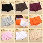 3PCS/SET Women Panties Cotton Seamless Sports Boxers Underwear Female Solid Color Briefs Cozy Lingerie Intimate Underpants XS-XL