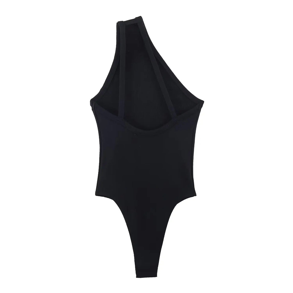 Women's One Shoulder Bodysuit Casual Sleeveless Ribbed Slim Fit Casual Tops Solid Color Pure Desire Vest Bodysuits Charming ZJ17