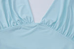 FDYOUI Chic Deep V-neck Bandage Crop Tops Women 2026 Summer Sexy Backless Solid Corset Ladies Lace-up Tunics T-shirt Streetwear