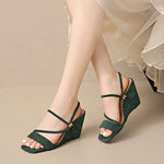 Summer Square Toe Sexy Comfortable Non-slip Wedge Sandals Fashion NewCasual Sandals for Women