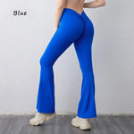 DIAS FIT JOY V-back flared pants yoga hip lifting tight pants wide leg fitness pants Gym exercise running yoga pants
