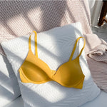 Seamless Wireless Bra, One-piece Smooth Light Breathable Push Up Lingerie, All Season Commute Bra for Teen Girls Small Bust