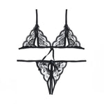 Babydoll Costumes Women Hot Open Bra Crotch Lace Sexy Transparent Underwear Sexy Lingerie Set