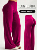 High Waist Straight Leg Workout Pants Naked Skin Friendly Hip Lifting Casual Sports Legging Training Body Shaping Fitness Bottom