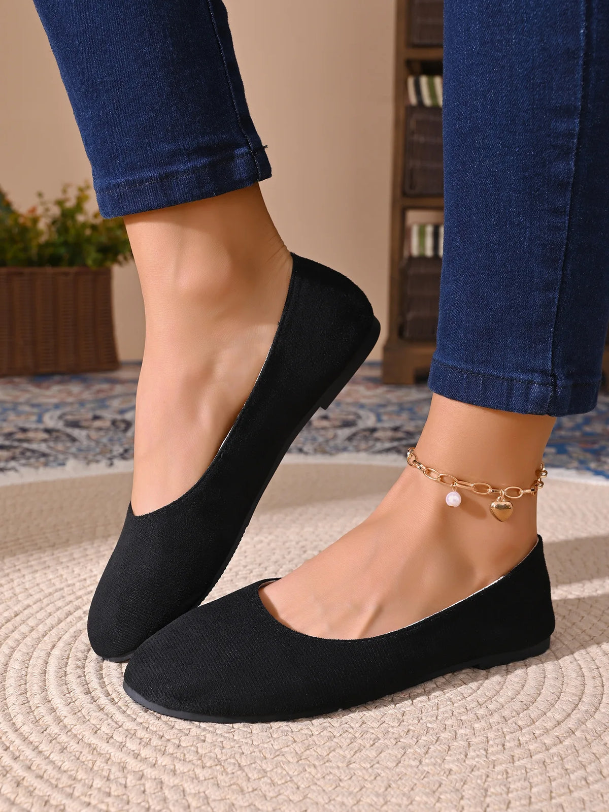 Women Flats Shoes Comfortable Knit Ballet Flat Shoes Women Casual Slip on Loafers Office Boat Sneakers Women Zapatos De Mujer
