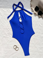New Sexy High Neck Zipper Women Swimwear One Piece Swimsuit Female Monokini High cut Trikini Ribbed Bathing Suit Swim Bodysuit