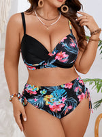 2026 Large Plus Big Size Swimsuit Women Floral Push Up Bikinis High Waist Strappy Swimwear Female Bathing Swimming Swim Suit 5XL