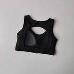 Women's U-Neck Back Hollow Integrated Shock-Absorbing Sports Bra Breathable Fitness Yoga Vest Underwear for Yoga And Fitness