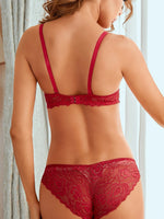 Hot selling multi-color women's lingerie set sexy lingerie lace 2-piece set daily all season underwear brassiere push up bra 215