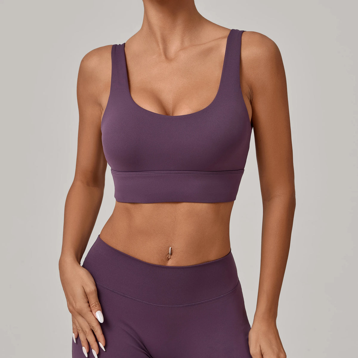 Running Sports Bra Women High Support Open Back Yoga Breathable Slim Fit Fitness Pilates Tank Top With Removable Pads