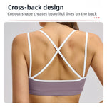Sexy Back Sports Bra Top Women's Push-Up Yoga Underwear Fitness Top Running Workout Yoga Top Soft Beauty Back Bras Gym Underwear