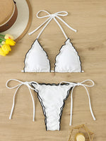 Sexy Triangle Micro Bikini 2026 Women Swimsuit Two-pieces Swimwear for Female Beach Wear Lace Up Bikinis Sets Thong Bathing Suit